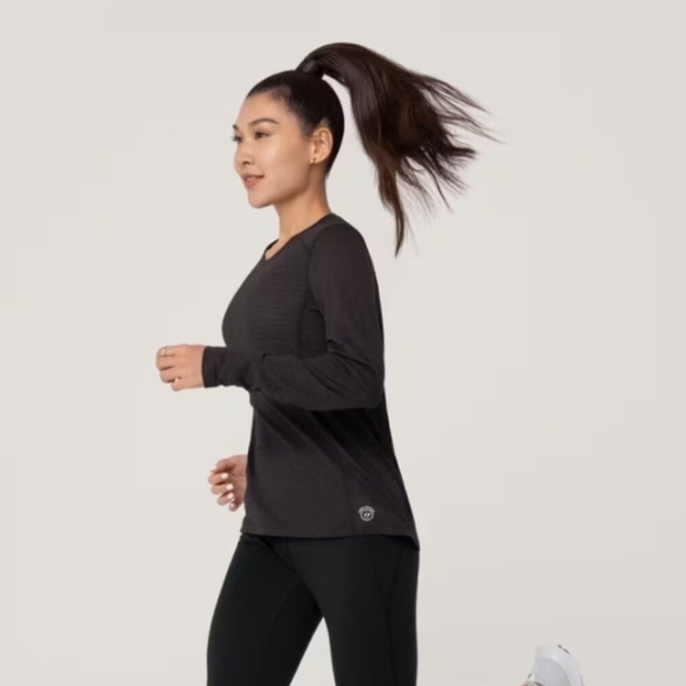 Allbirds Natural Black Natural Run Long Sleeve T shirt Size XL